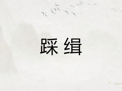 踩缉