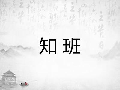 知班