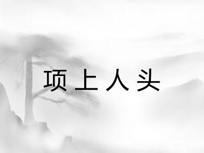 项上人头