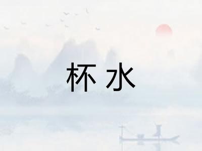 杯水