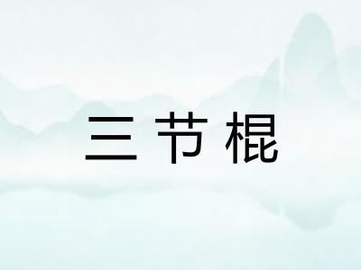 三节棍