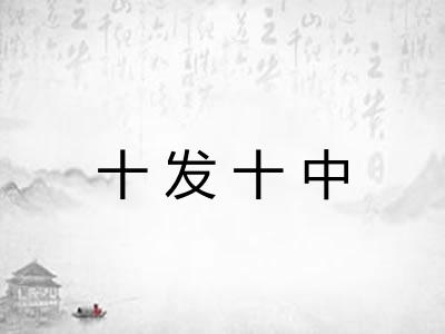 十发十中