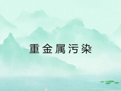 重金属污染