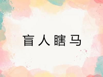 盲人瞎马