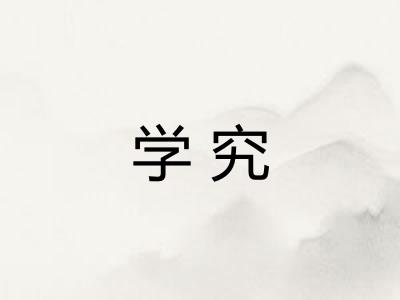 学究