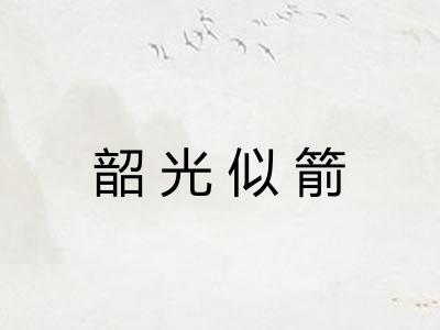 韶光似箭