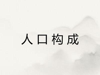 人口构成