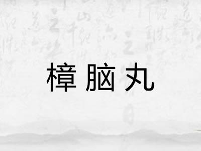 樟脑丸