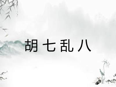 胡七乱八