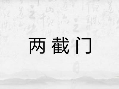 两截门