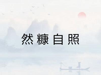 然糠自照