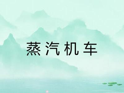 蒸汽机车