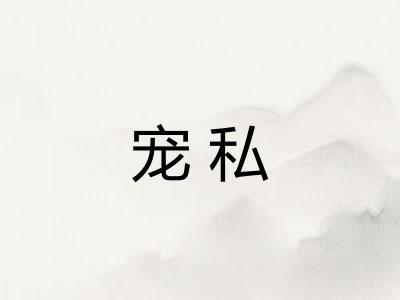 宠私