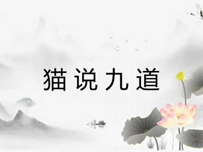 猫说九道