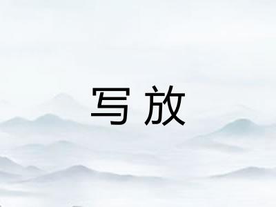 写放