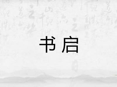 书启