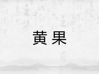 黄果