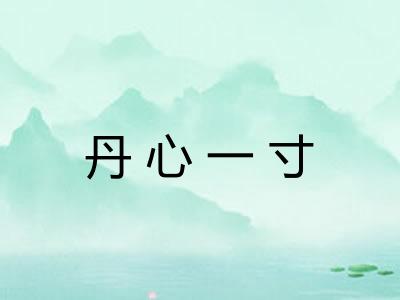 丹心一寸