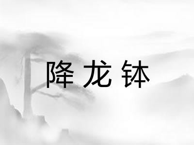 降龙钵