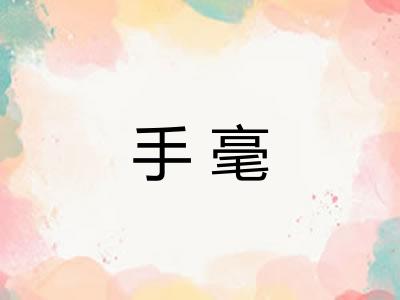 手毫