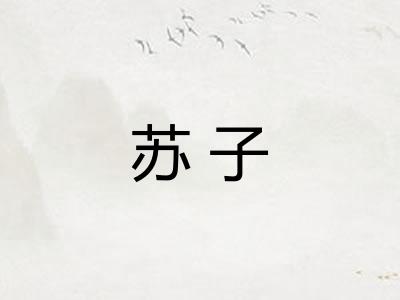 苏子