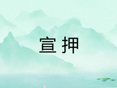 宣押