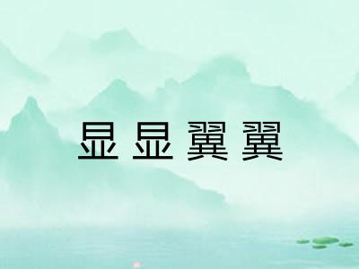 显显翼翼