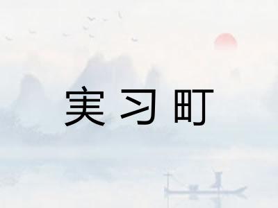 実习町
