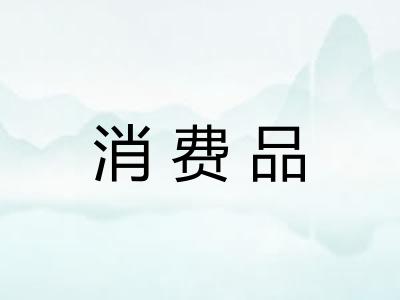 消费品