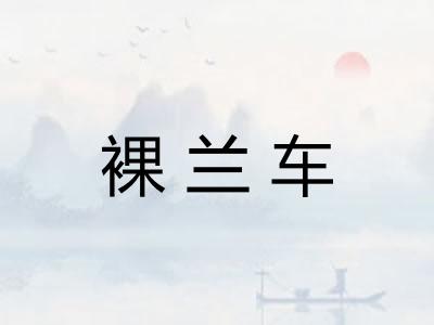 裸兰车