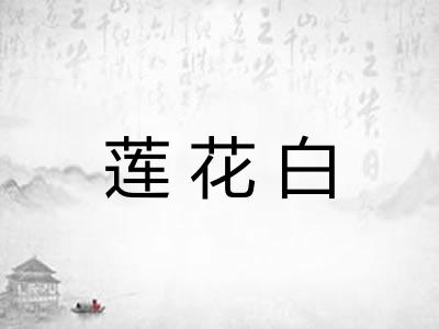 莲花白