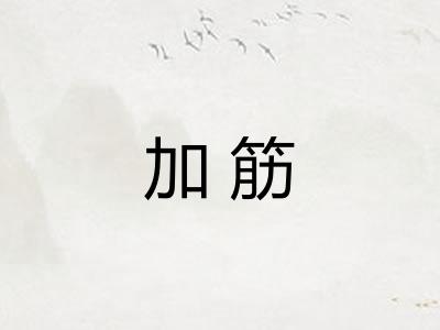 加筋