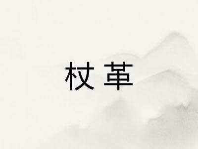杖革