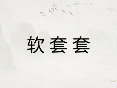 软套套