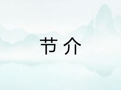 节介