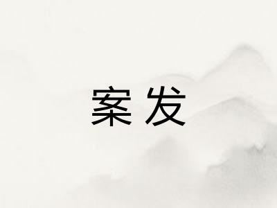 案发