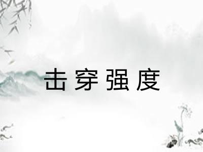 击穿强度