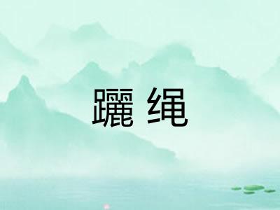 躧绳