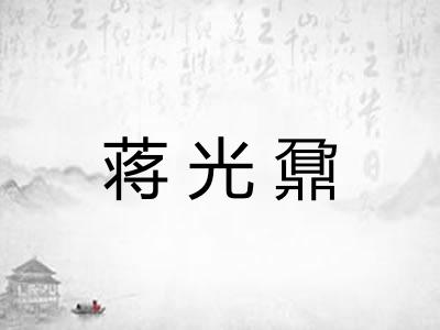 蒋光鼐