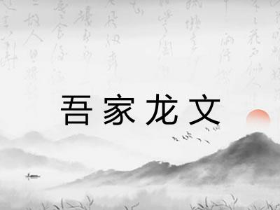 吾家龙文