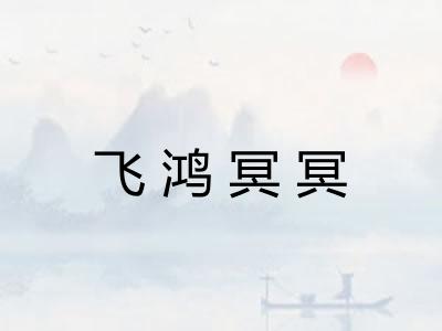 飞鸿冥冥