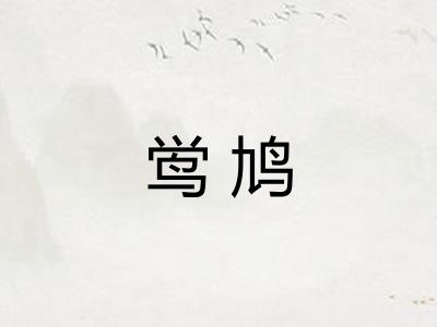 鸴鸠