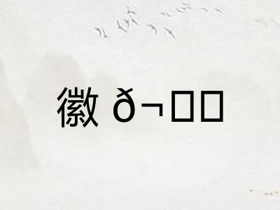 徽𬙊