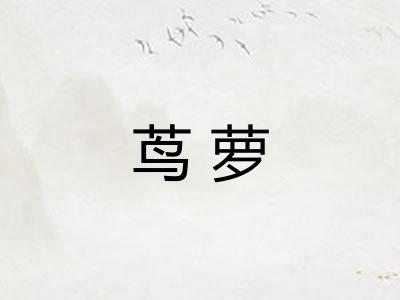 茑萝