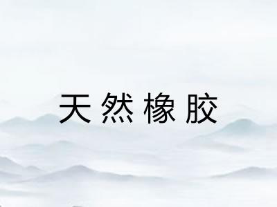 天然橡胶