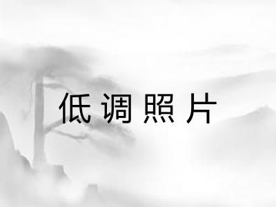 低调照片