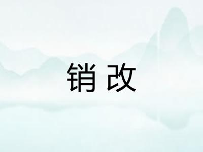 销改