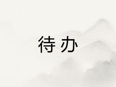 待办