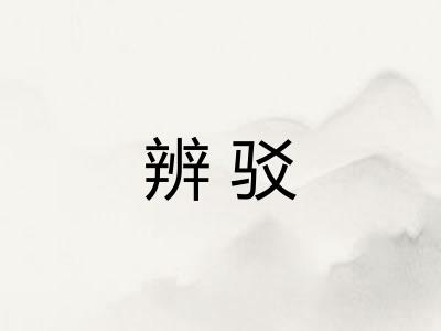 辨驳