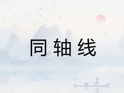 同轴线